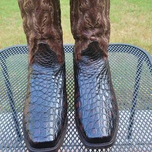 Dan Post Lagoon Bias Cut Caiman Cowboy Boots